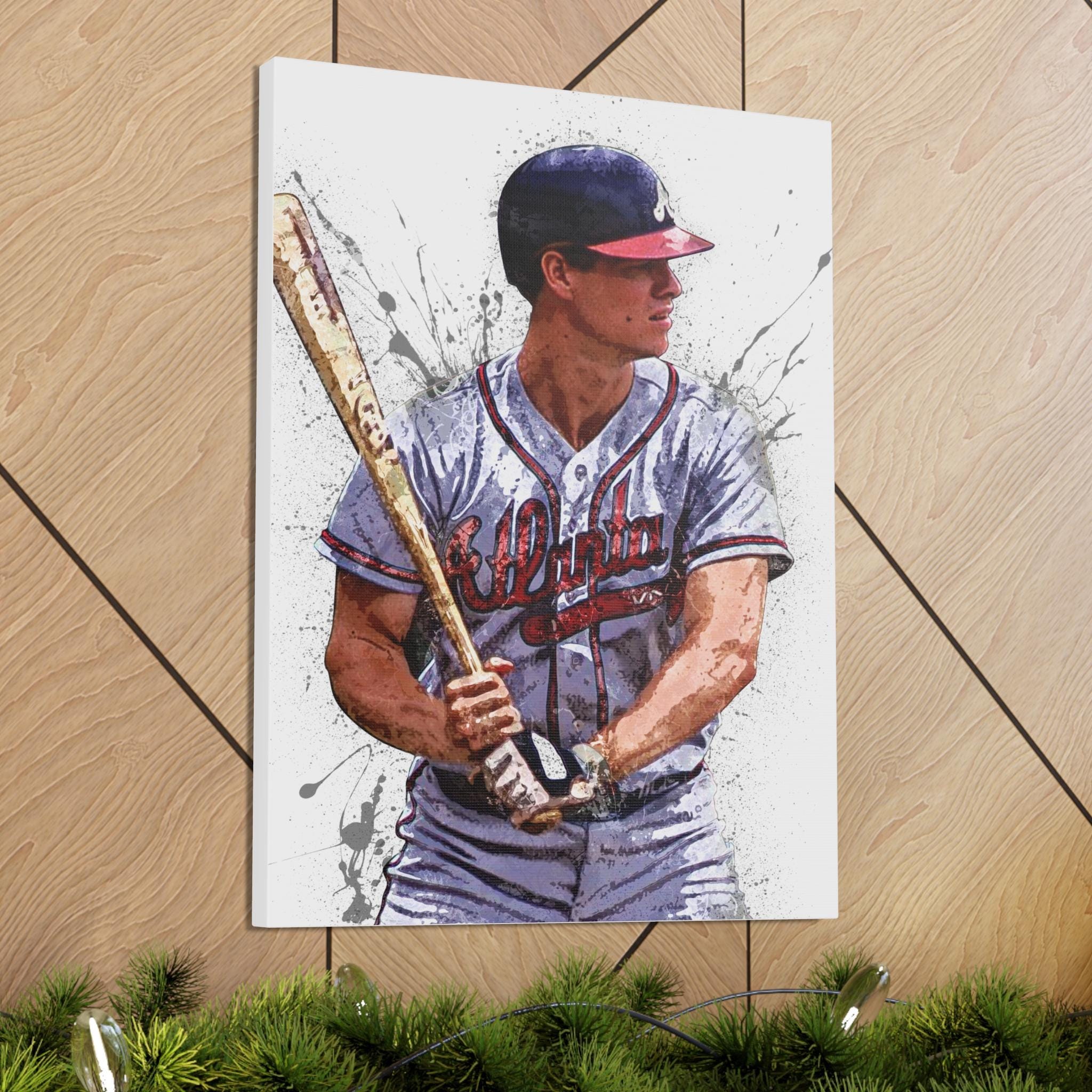 Dale Murphy Poster, Atlanta Braves, Gallery Canvas Wrap, Fine Art, Wall Decor for Man Cave, Kids room, Dorm Room