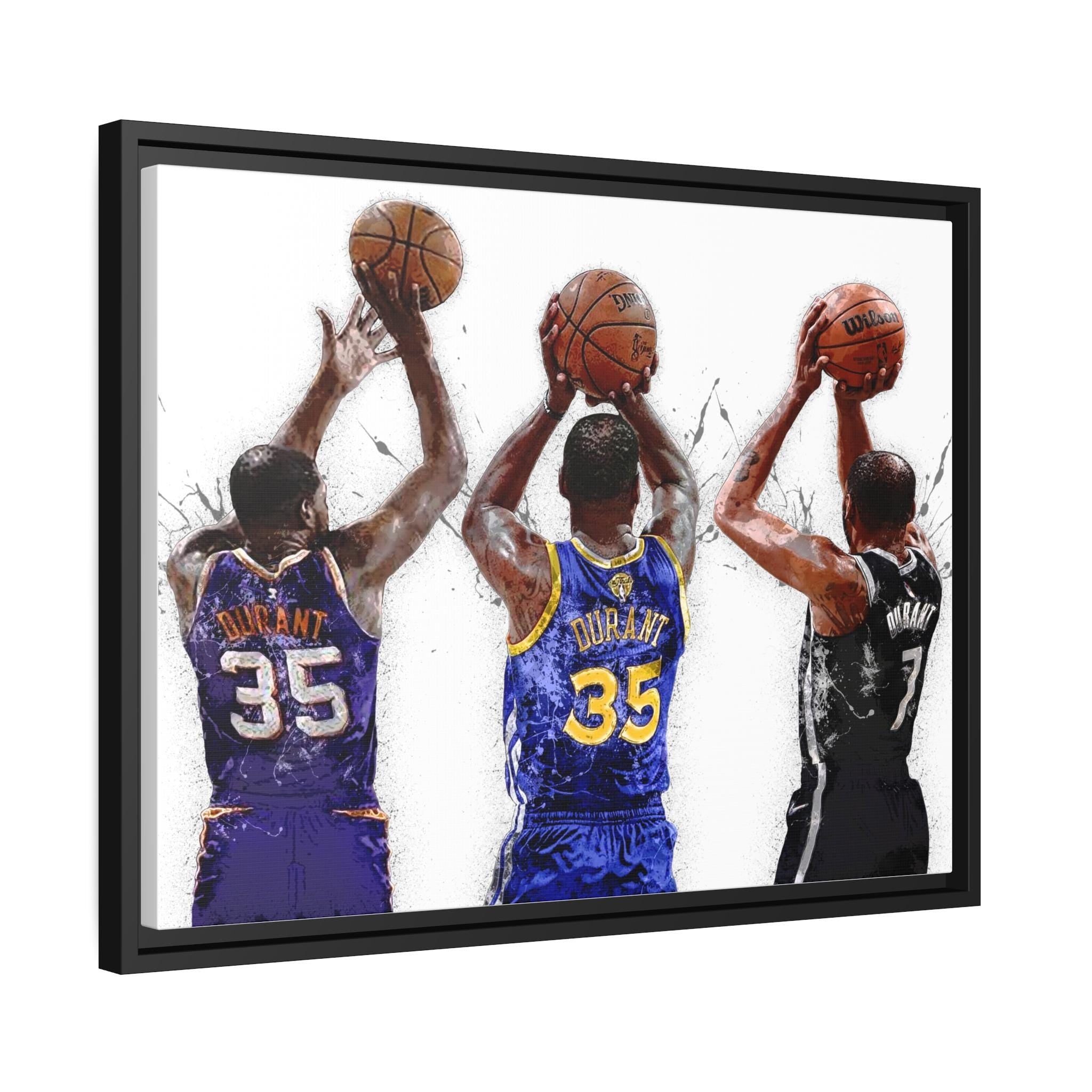 Kevin Durant Poster, Through the Years, Gallery Canvas Wrap or Museum-Quality Poster, Fine Art, Man Cave, Kids room, Dorm Room