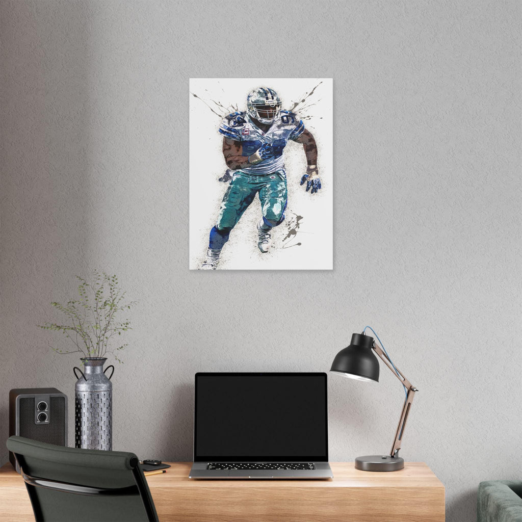 DeMarcus Ware, Dallas Cowboys, Gallery Canvas Wrap or Museum-Quality Poster, Fine Art, Wall Decor for Man Cave, Kids room, Dorm Room