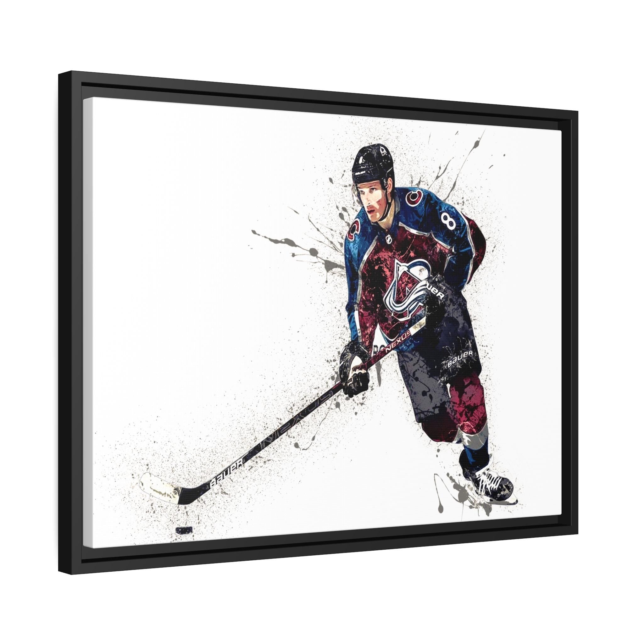 Cale Makar - Colorado Avalanche Poster, Gallery Canvas Wrap: Sports Art for Man Cave