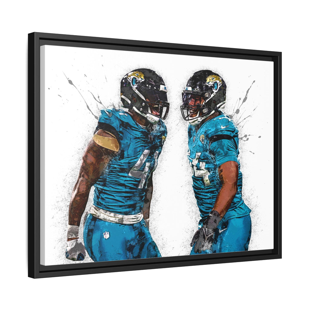 Josh Hines-Allen, Travon Walker Poster, Jacksonville Jaguars, Gallery Canvas Wrap, Wall Decor, Man Cave, Kids room