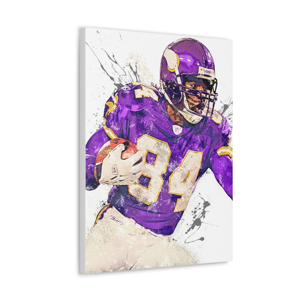 Randy Moss Poster, Minnesota Vikings, Canvas Wrap or Museum-Quality Poster, Fine Art, Wall Decor, Man Cave, Kids room