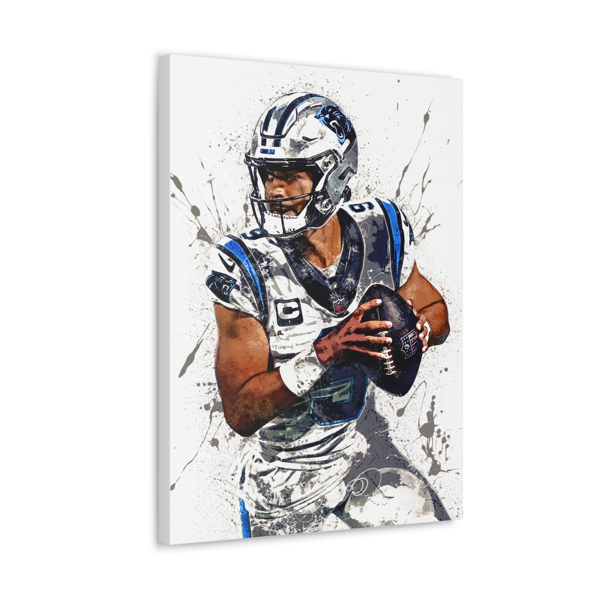 Bryce Young Poster, Carolina Panthers, Gallery Canvas Wrap, Museum-Quality Poster, Wall Art, Man Cave, Kids room, Office