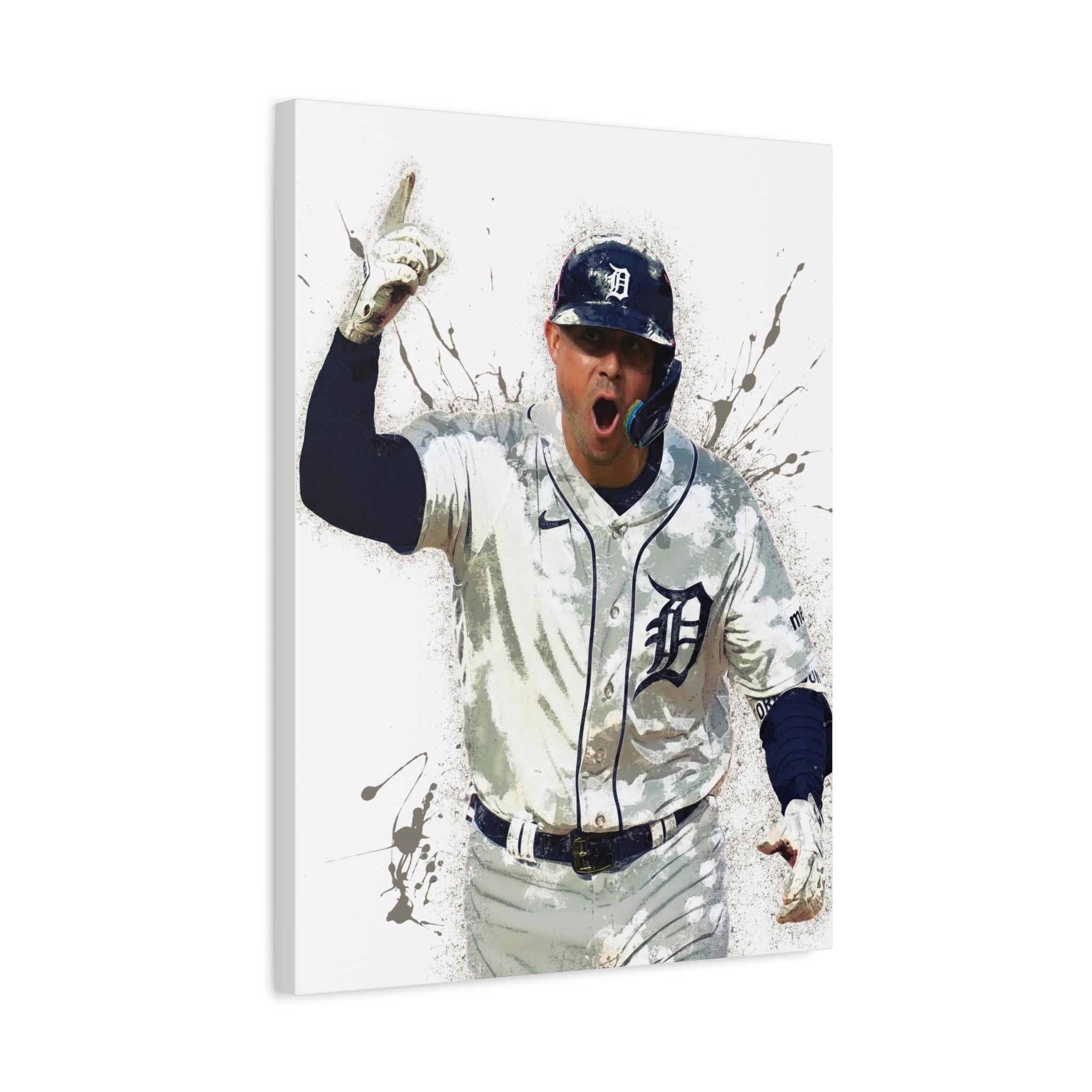 Spencer Torkelson Poster, Detroit Tigers, Gallery Canvas Wrap, Fine Art, Wall Decor for Man Cave, Kids room, Dorm Room