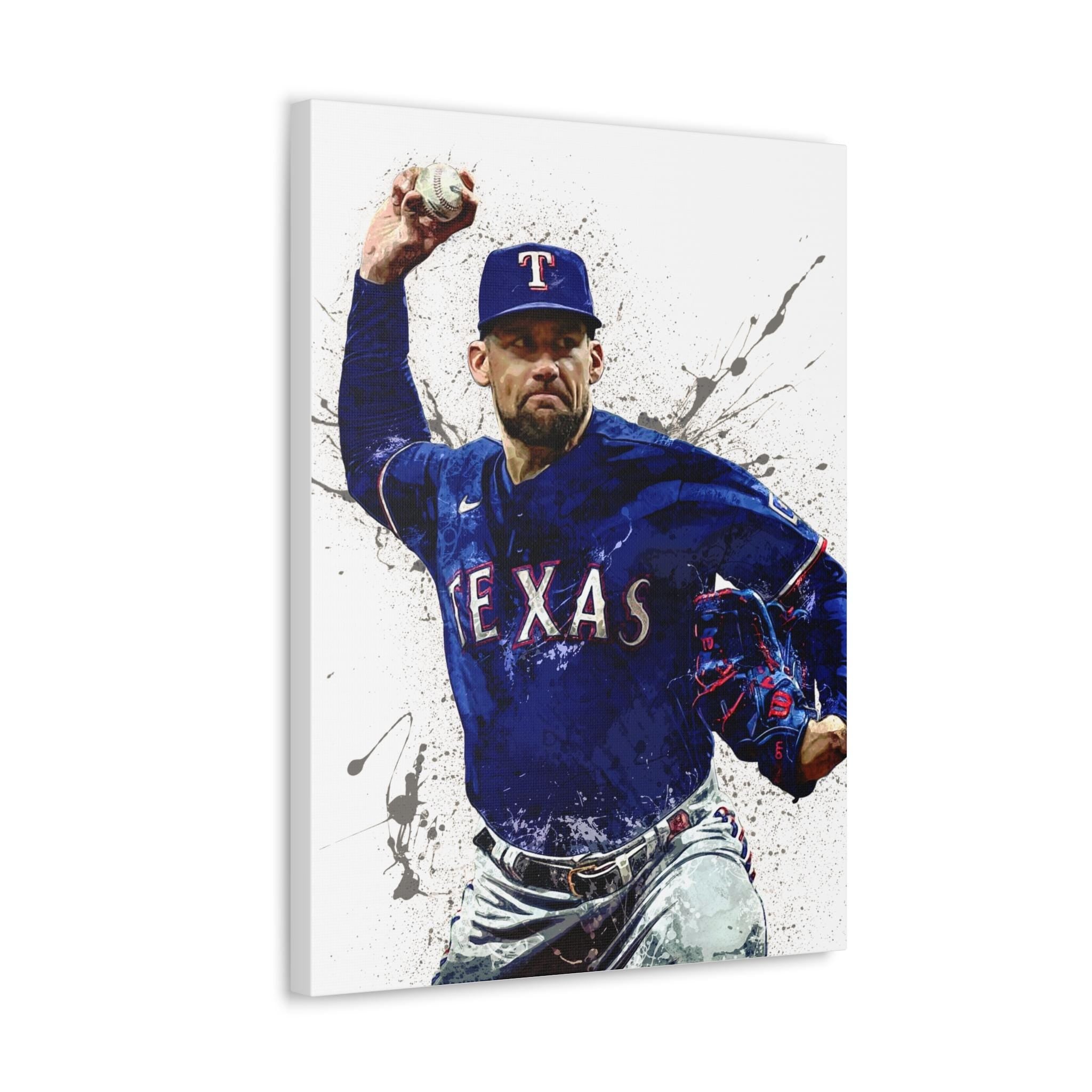 Nathan Eovaldi Texas Rangers Poster, Canvas Wrap: Man Cave Sports Art