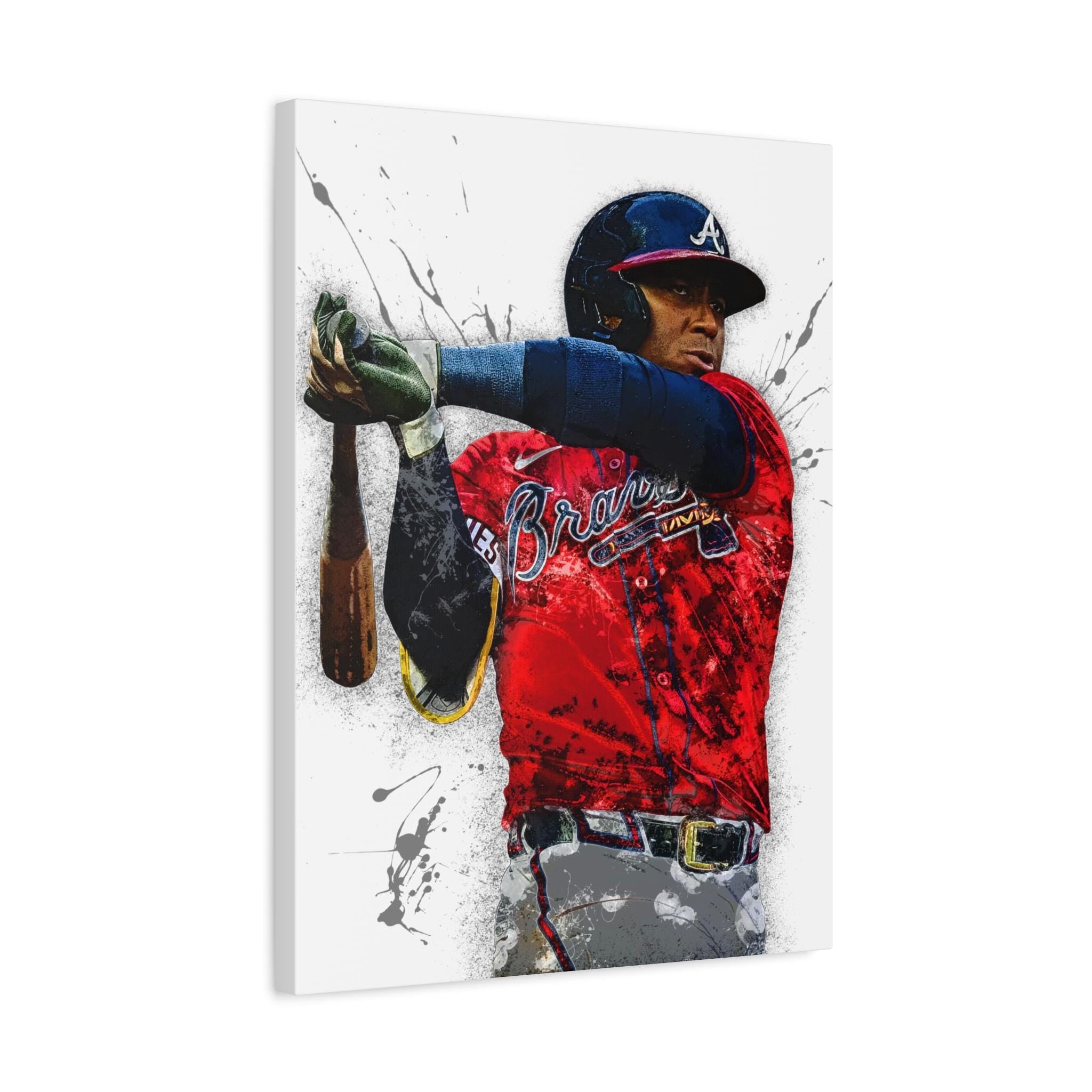 Ozzie Albies Atlanta Braves Art: Man Cave Sports Decor
