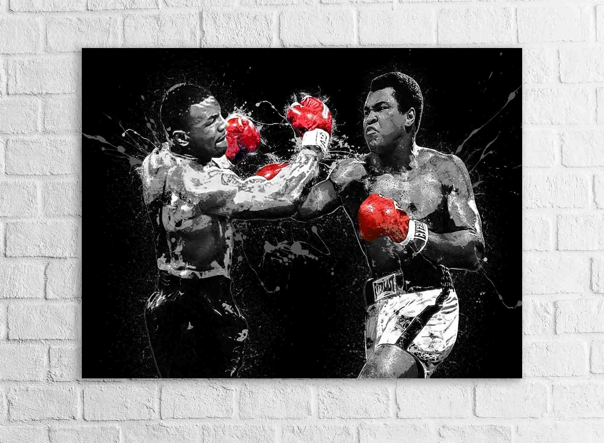 Mike Tyson, Muhammad Ali Poster, Gallery Canvas Wrap or Premium Poster, Gym Room, Fine Art Quality, Man Cave, Kids room