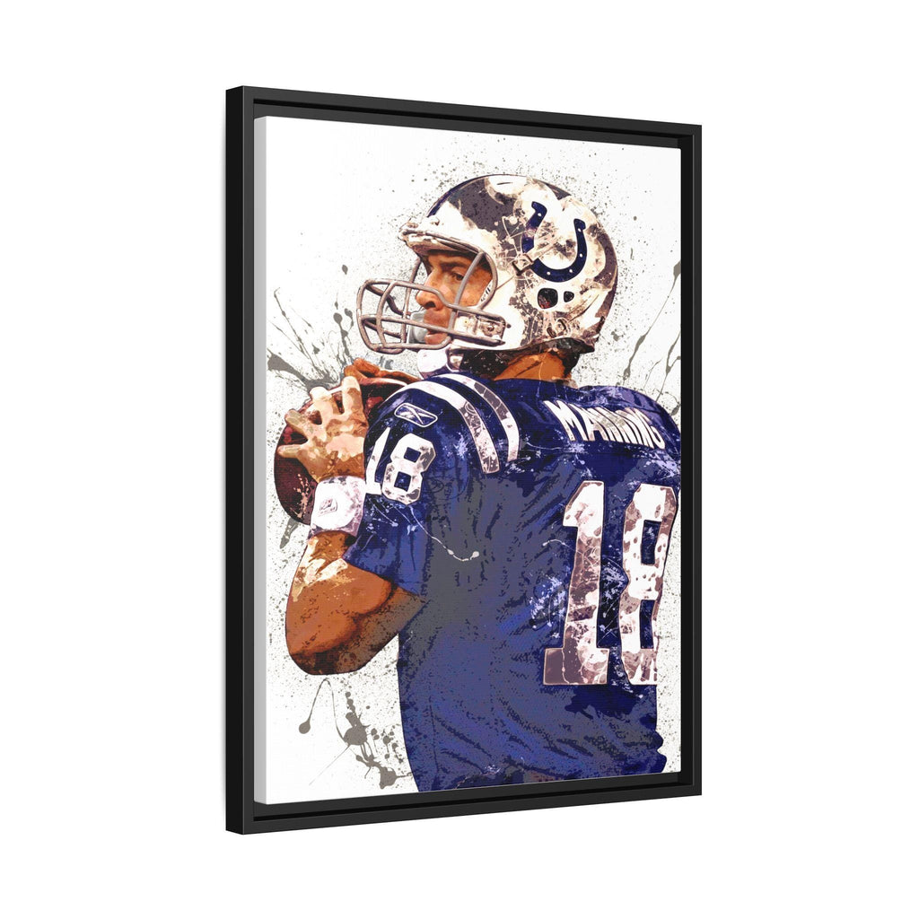 Peyton Manning Poster, Indianapolis Colts, Gallery Canvas Wrap or Museum-Quality Poster, Fine Art, Man Cave, Kids room