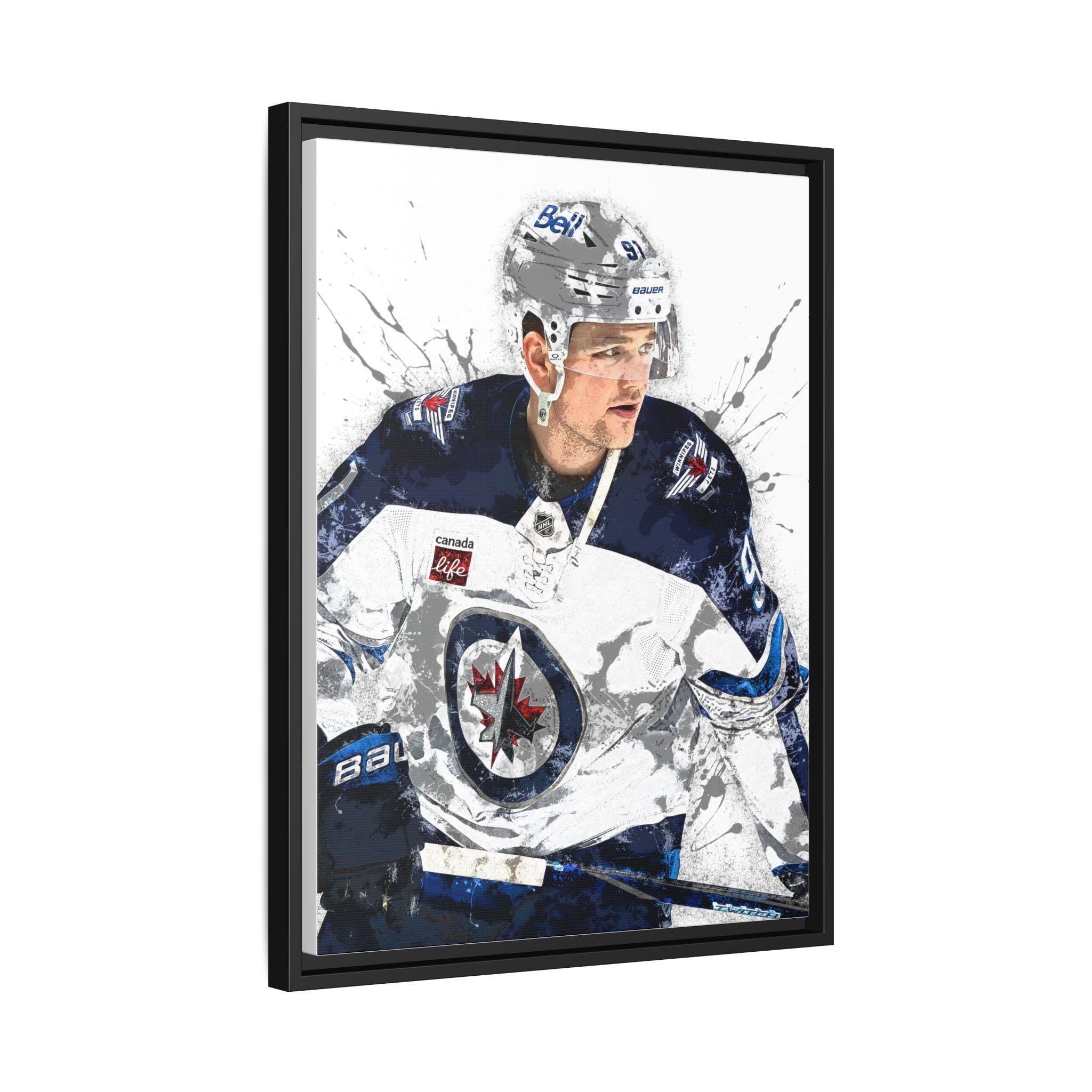 Cole Perfetti Poster, Winnipeg Jets, Gallery Canvas Wrap or Premium Poster, Hockey Wall art, Man Cave, Kids room, Office