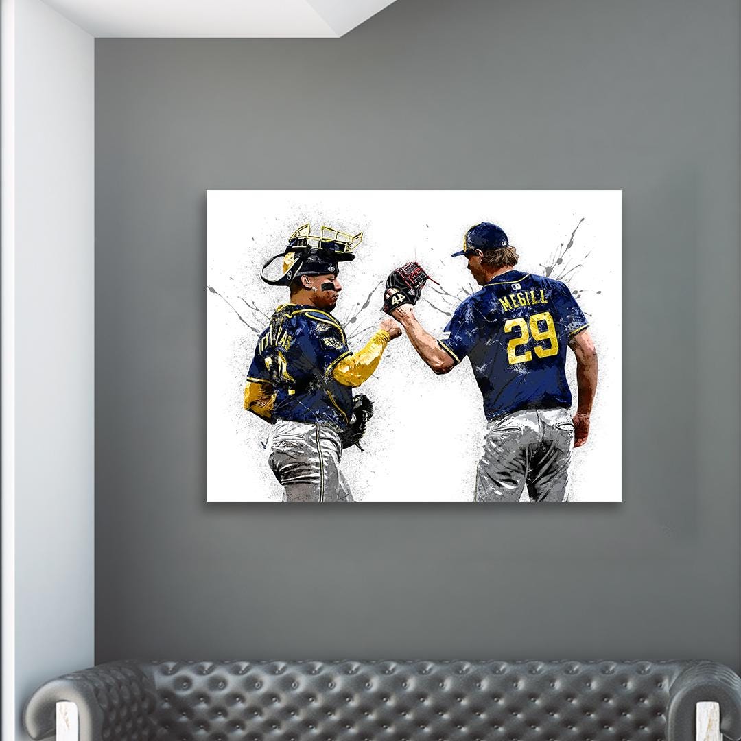 Milwaukee Brewers Poster: Trevor Megill & William Contreras Art Print