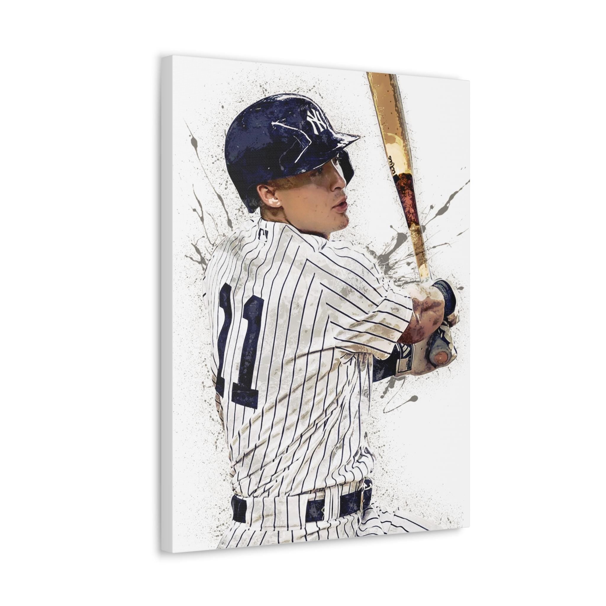 Anthony Volpe Poster, NY Yankees, Gallery Canvas Wrap or Museum-Quality Poster Print, Fine Art, Wall Decor for Man Cave, Office or Dorm Room