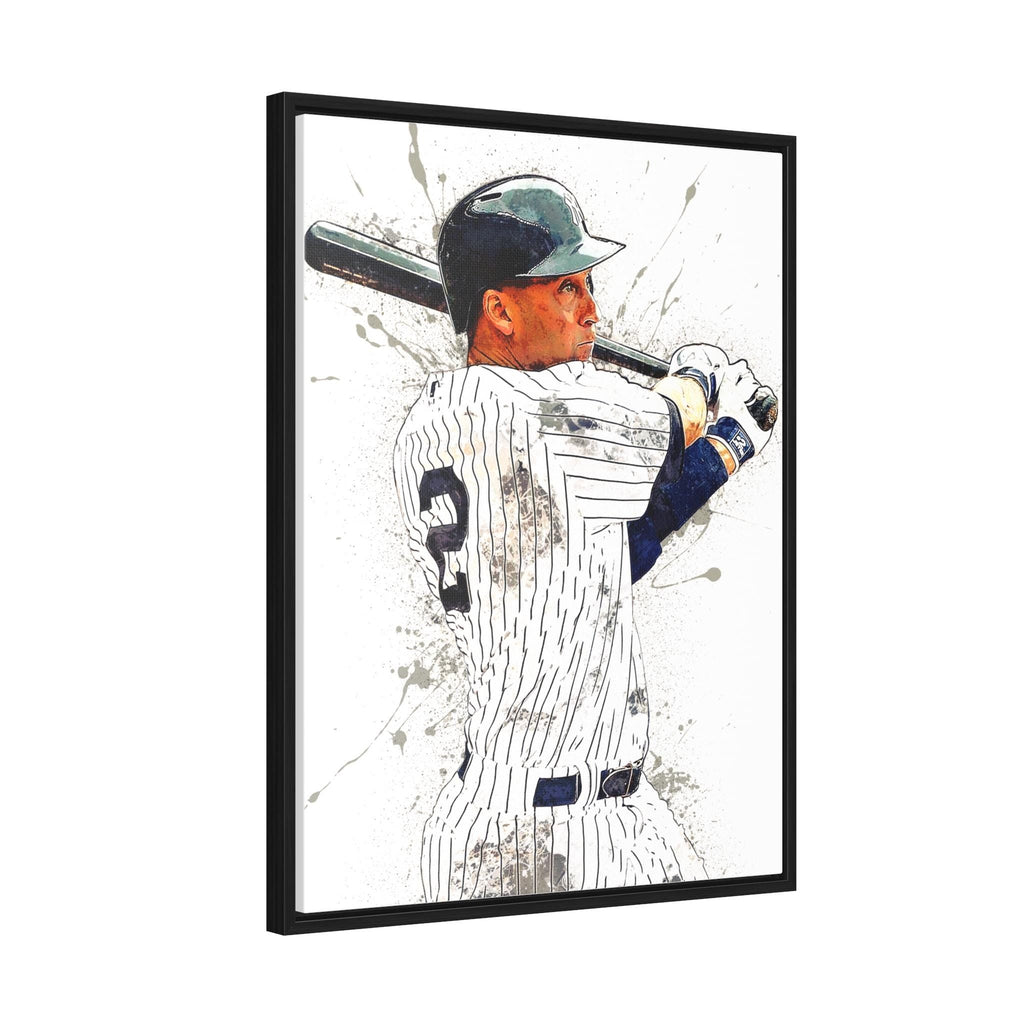 Derek Jeter NY Yankees Poster, Canvas Wrap: Museum-Quality Fine Art Print