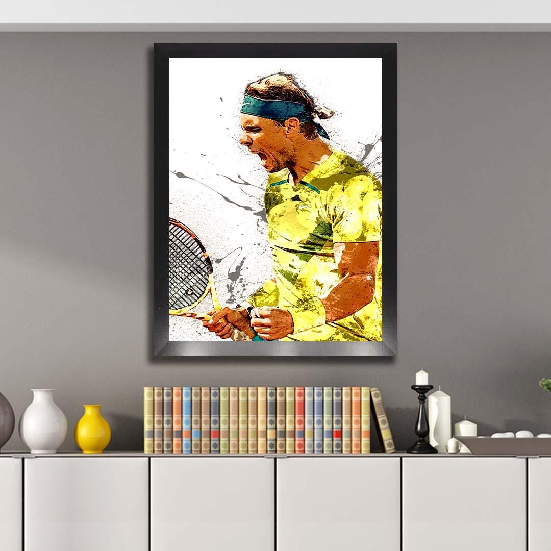 Rafael Nadal Poster, Gallery Canvas Wrap or Premium Poster, Quality, Man Cave, Office, Dorm Room, Kids room