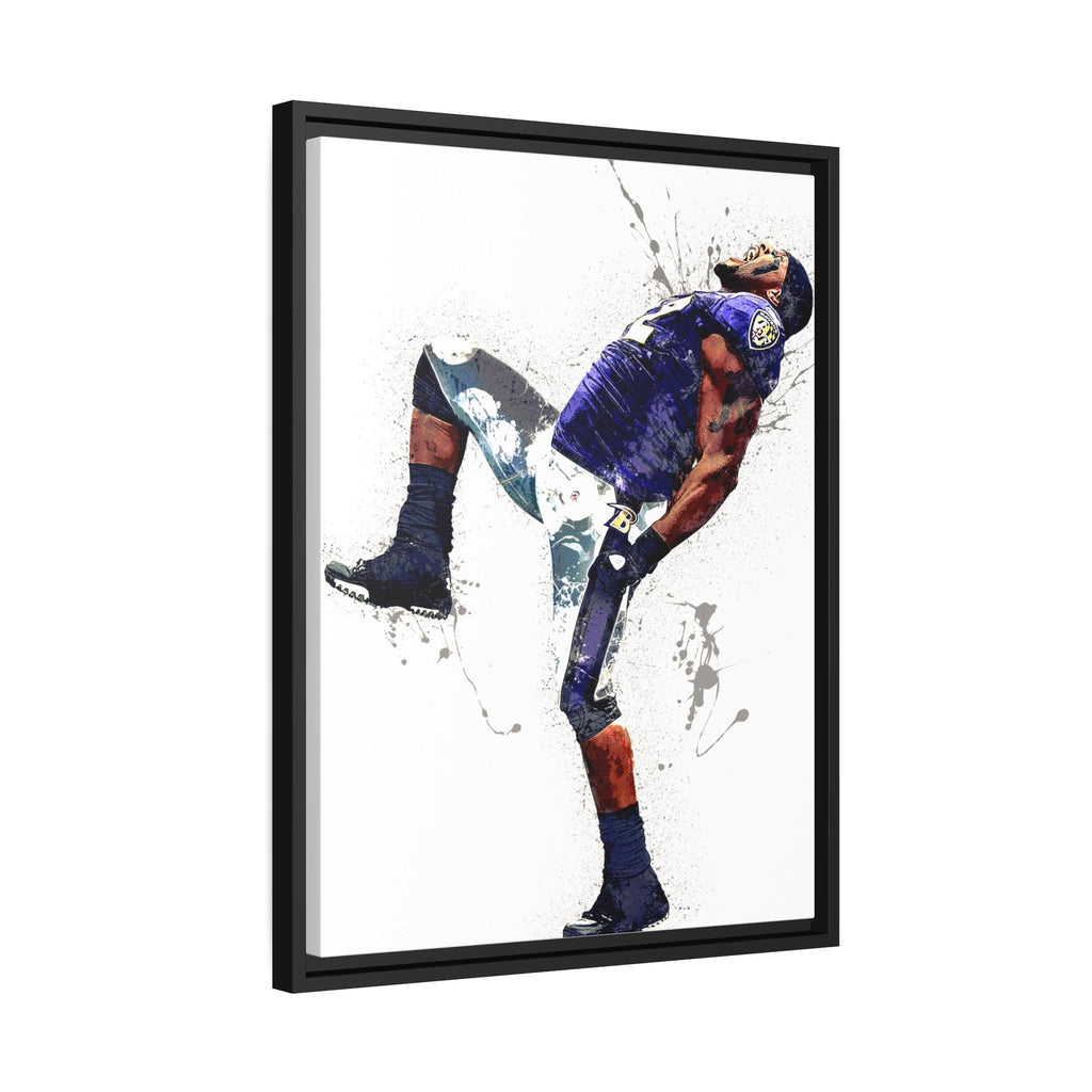 Ray Lewis Poster, Baltimore Ravens, Gallery Canvas Wrap or Museum-Quality Poster, Fine Art, Wall Decor for Man Cave, Kids room