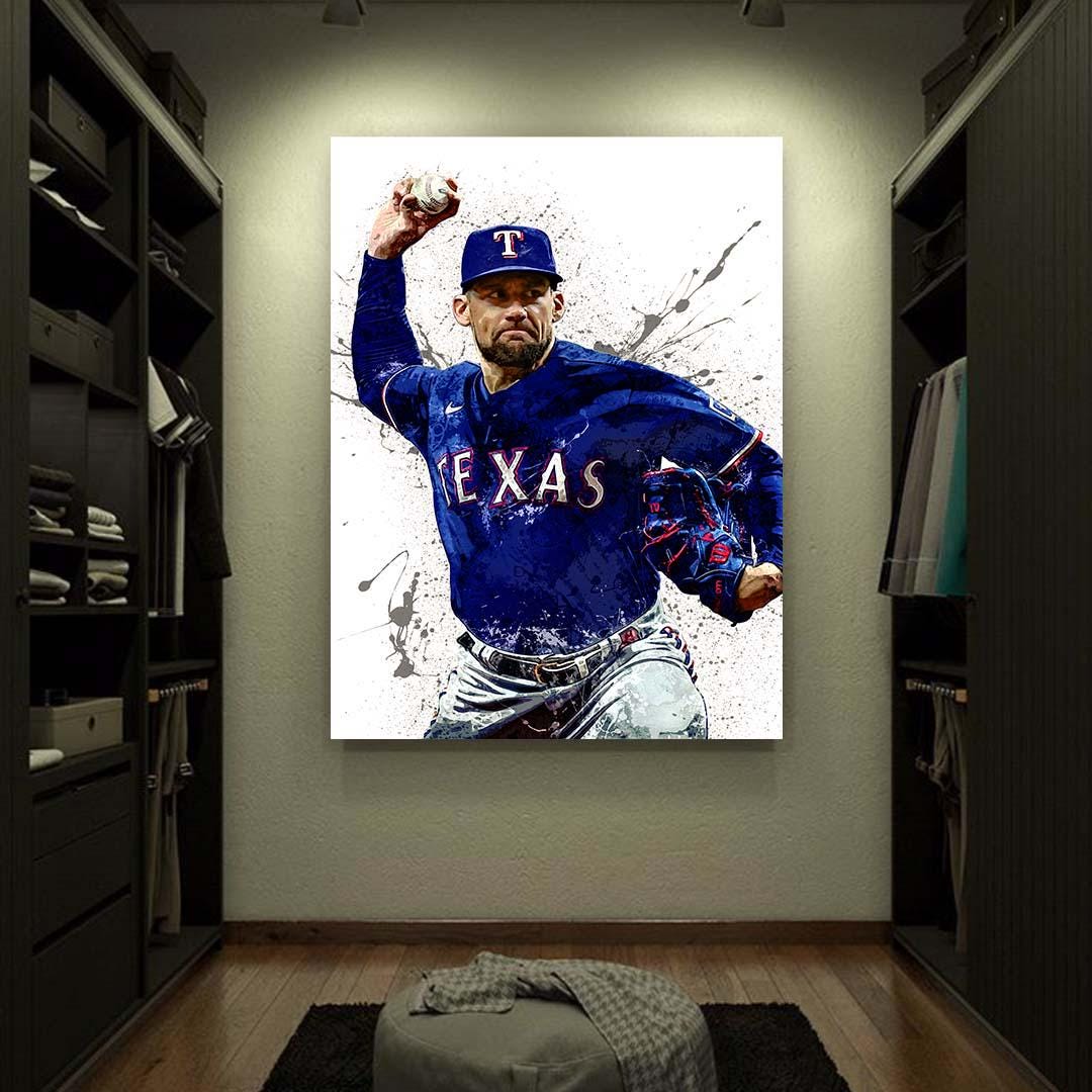 Nathan Eovaldi Texas Rangers Poster, Canvas Wrap: Man Cave Sports Art