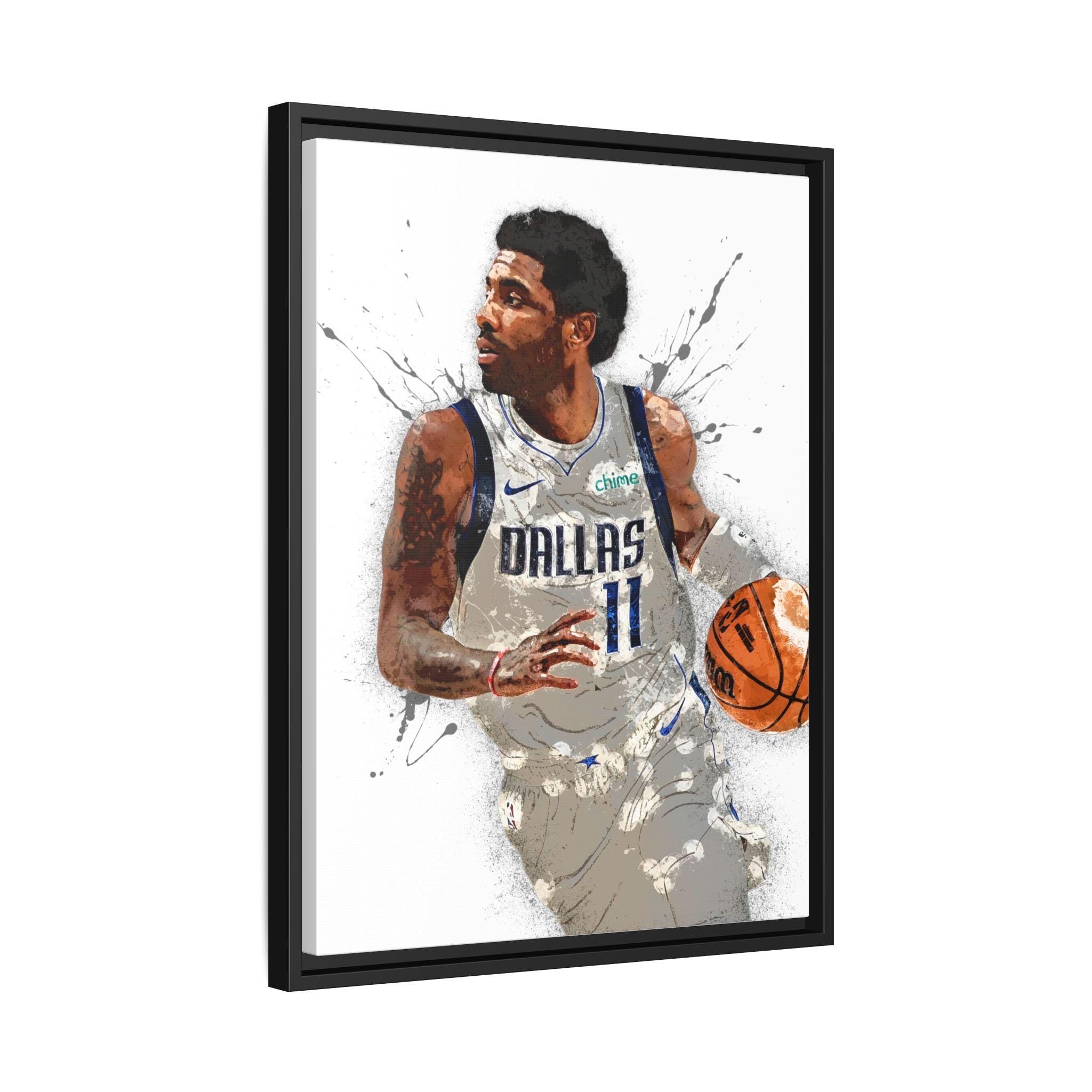 Kyrie Irving Poster, Dallas Mavericks, Gallery Canvas Wrap or Museum-Quality Poster, Man Cave, Kids room, Dorm Room