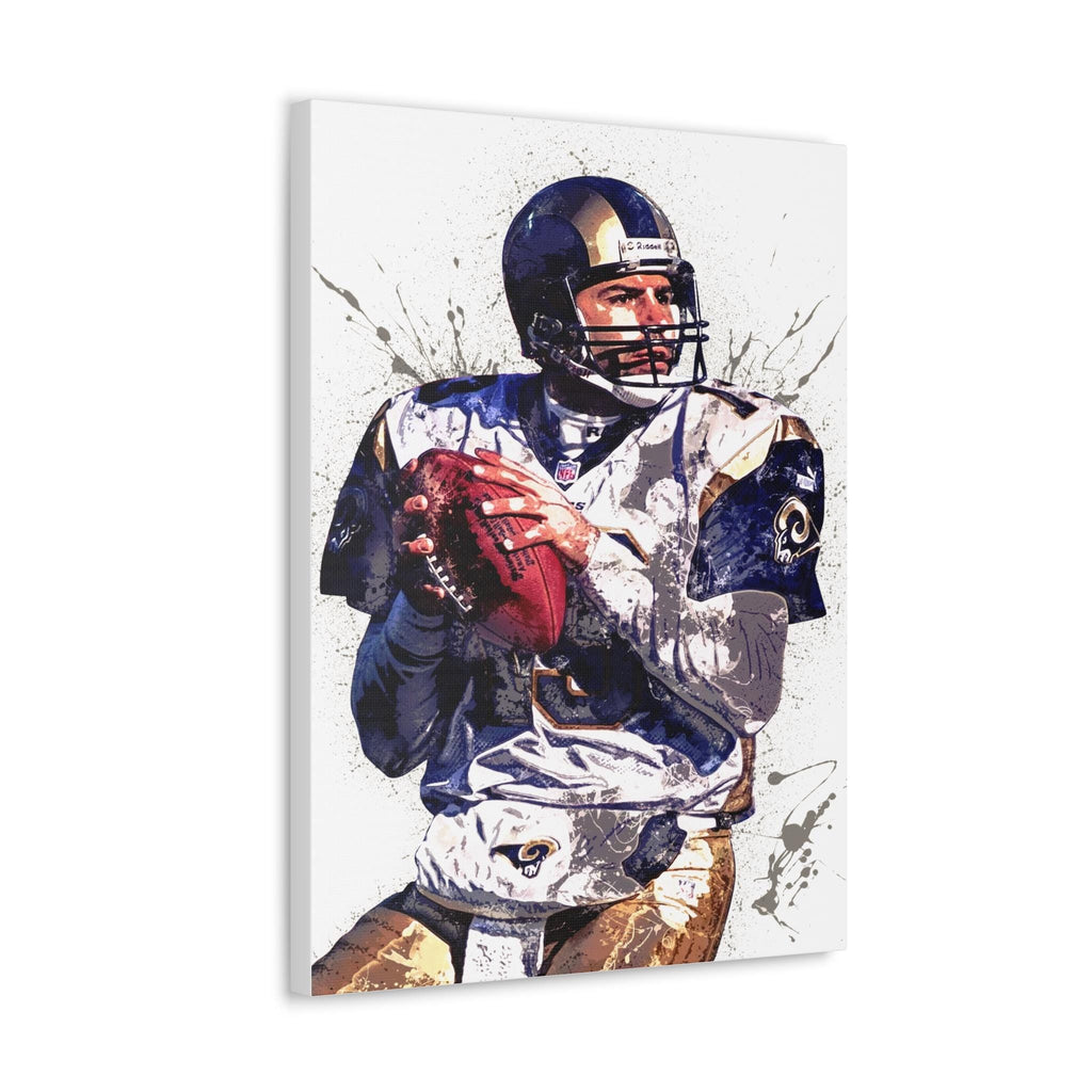Kurt Warner Poster, Los Angeles Rams, Canvas Wrap or Museum-Quality Poster, Fine Art, Man Cave, Kids room, Office