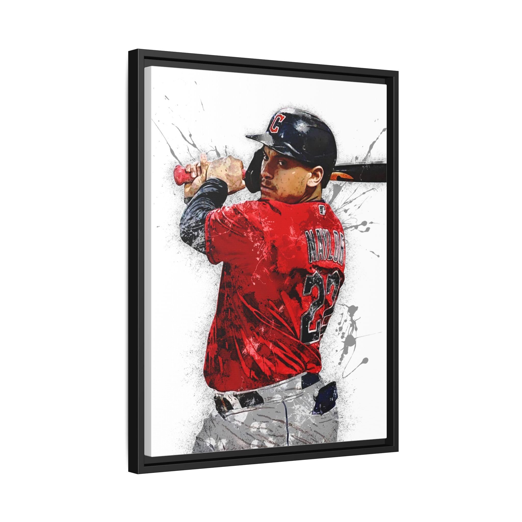Josh Naylor Poster, Cleveland Guardians, Canvas Wrap or Museum-Quality Poster, Fine Art, Wall Decor for Man Cave, Kids room, Dorm Room