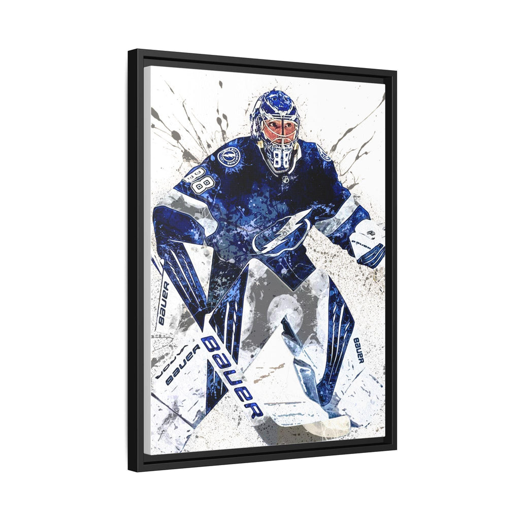 Andrei Vasilevskiy Poster, Tampa Bay Lightning, Gallery Canvas Wrap or Museum-Quality Poster Print, Man Cave, Office or Kids Room