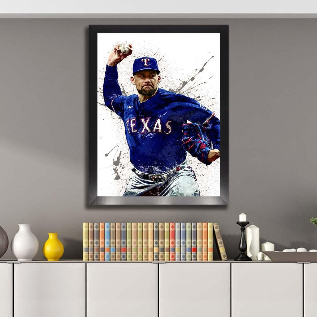 Nathan Eovaldi Texas Rangers Poster, Canvas Wrap: Man Cave Sports Art