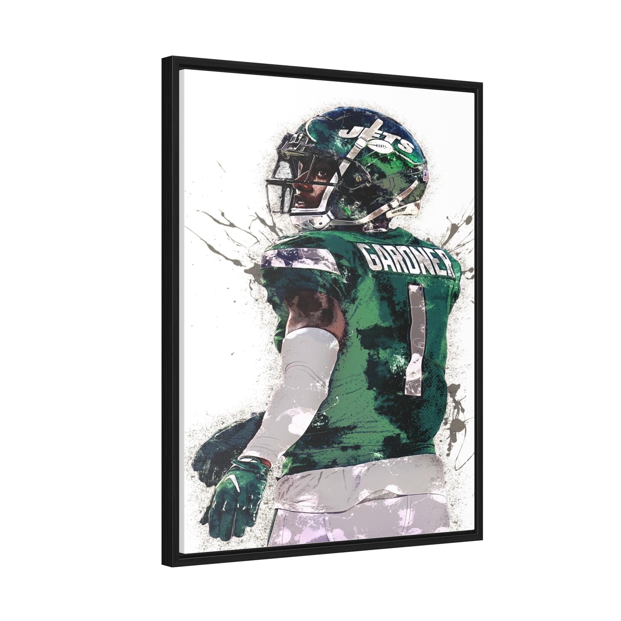 Sauce Gardner NY Jets Poster: Fine Art Canvas Wrap