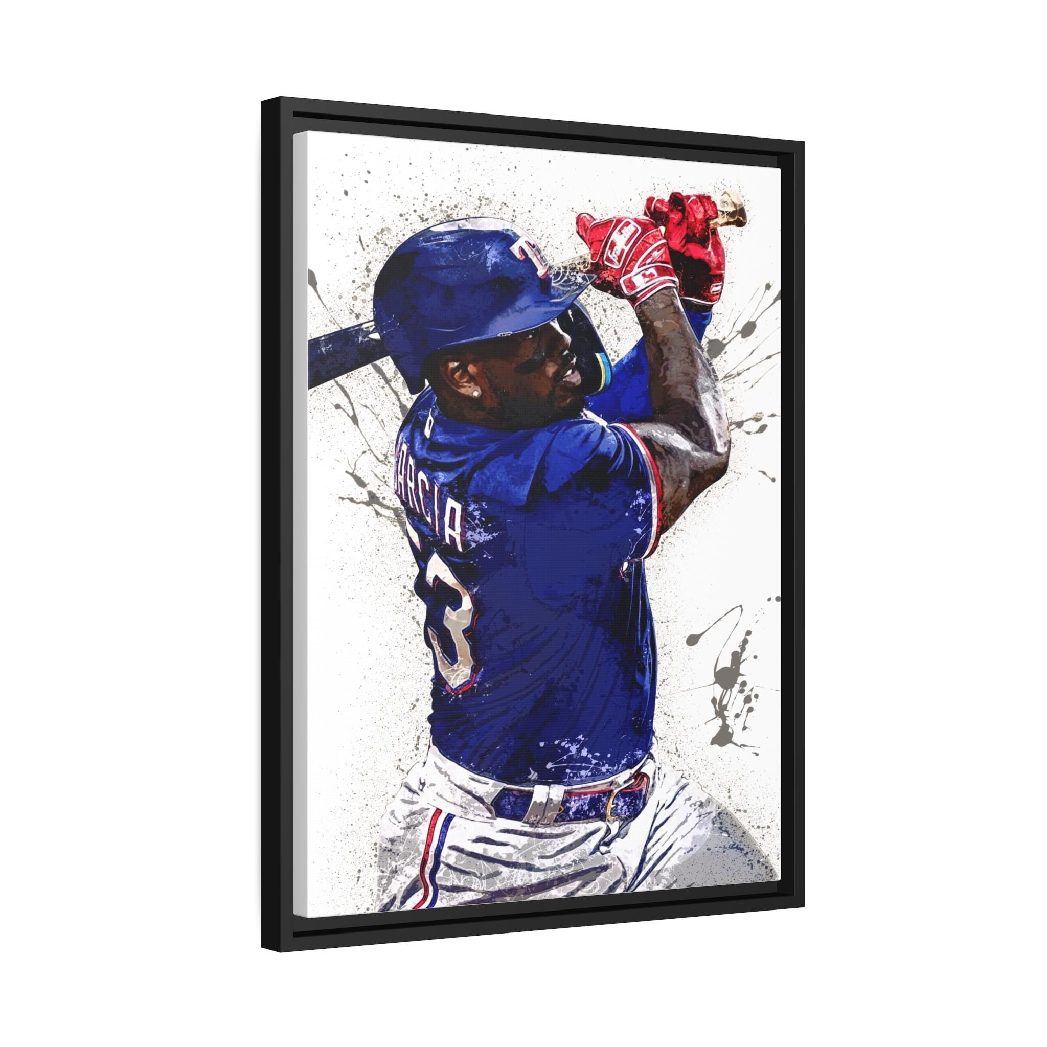 Adolis García Poster: Texas Rangers Canvas Art, Sports Decor