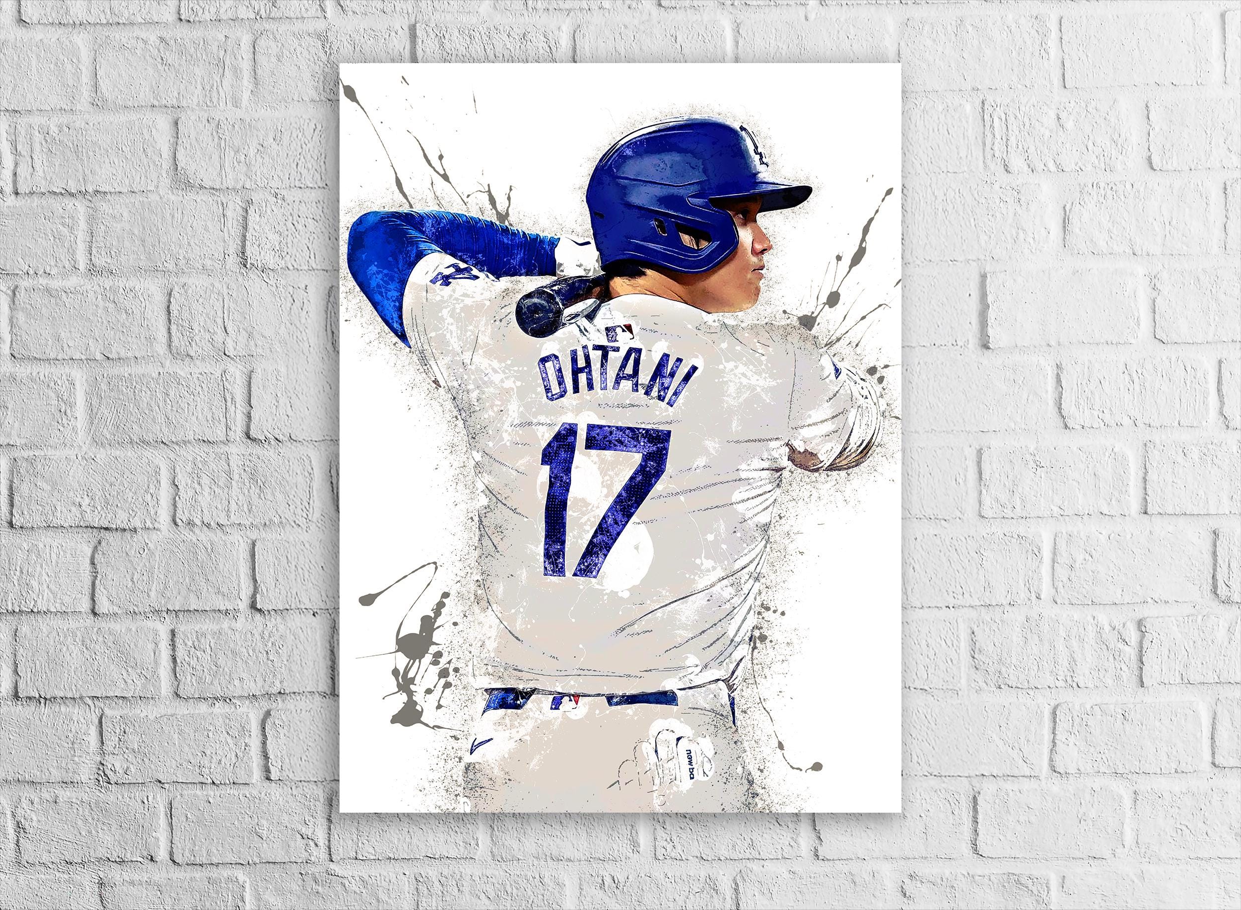Mookie Betts, Freddie Freeman, Los Angeles Dodgers, Gallery Canvas Wrap, Fine Art, Wall Decor for Man Cave, Kids room, Dorm Room