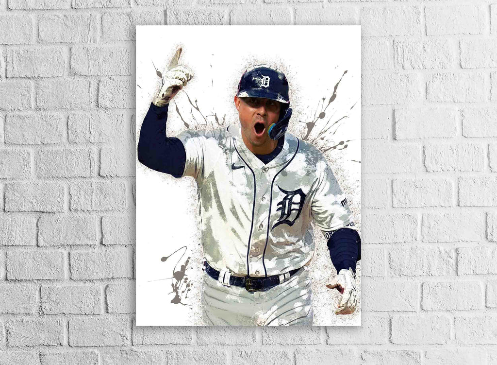 Spencer Torkelson Poster, Detroit Tigers, Gallery Canvas Wrap, Fine Art, Wall Decor for Man Cave, Kids room, Dorm Room